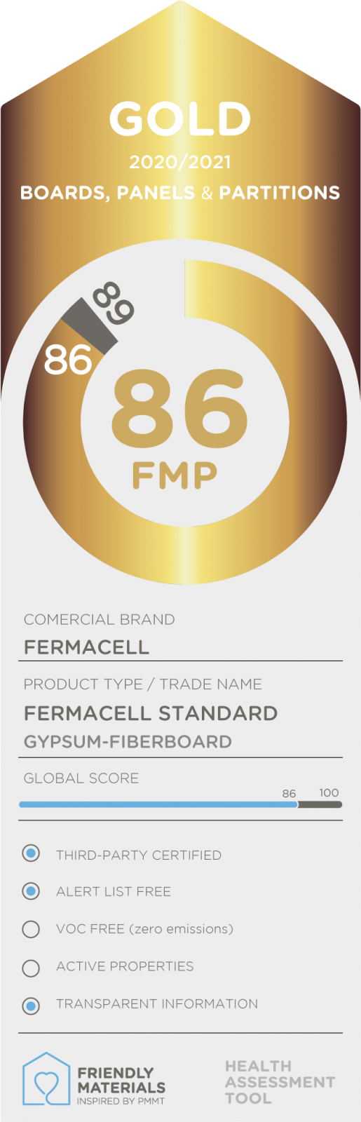 Fermacell Standard  gold 86
