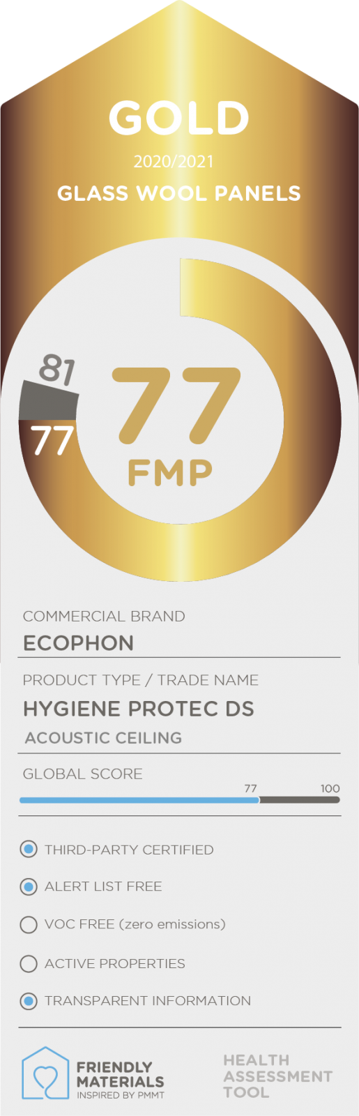 ECOPHON HYGIENE PROTEC gold 77