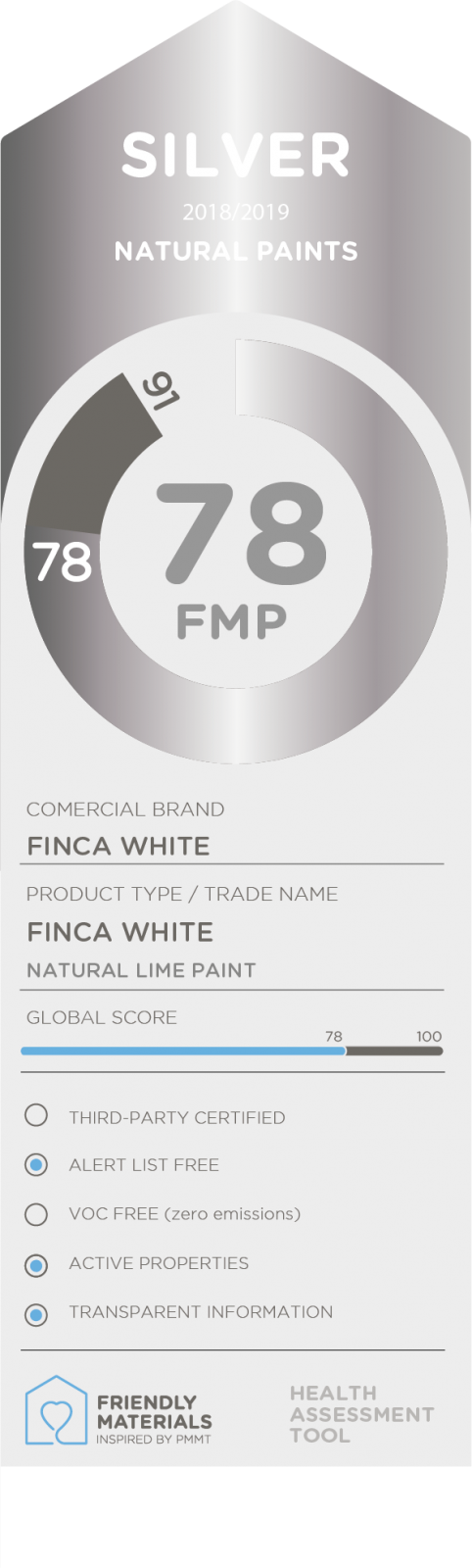 FINCA WHITE silver 78