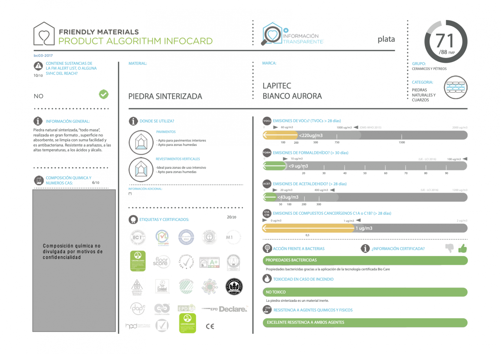 infocardLAPITEC BIANCO AURORA 