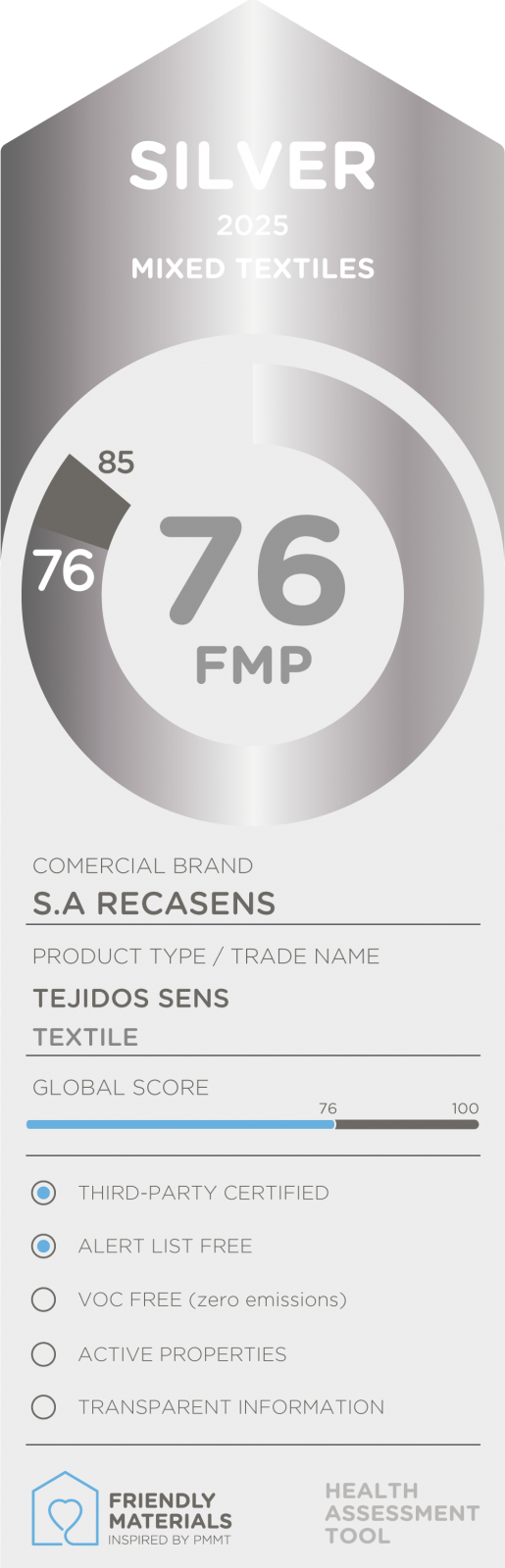 TEJIDOS SENS silver 76
