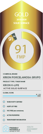 Krion® K·life 1100 gold 91