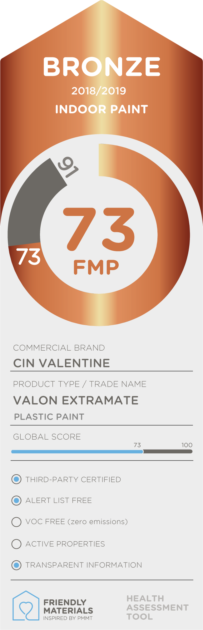 Valon Extramate bronze 73